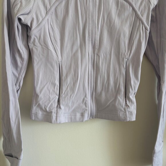 Lululemon Athletic Ribbed Nulu Cropped Define Jacket Lavender Women’s Size 6 - Picture 4 of 10
